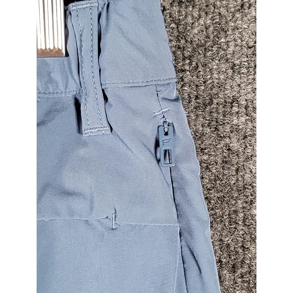 Fabletics Slim Fit Performance Trouser Pants Mens 30x27 Blue Zipper Pockets Gym